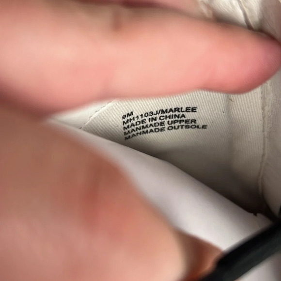 MIA Size 9M Women's Tauren White Tango Combat Boots Mid Heel 2" NIB - Picture 6 of 7